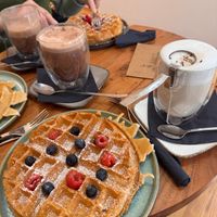 Waffeln at Cafe Tilia in Freiburg