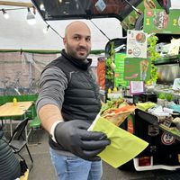 Adam  at Adams Pita - Food Stand in Amsterdam