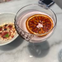 Tofu – Popcorn – Raisin – Davidson Plum and pepperbury gold rush mocktail   at Arrana in Springwood