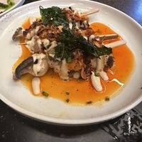 King oyster mushrooms  at The Waggon in North Hobart