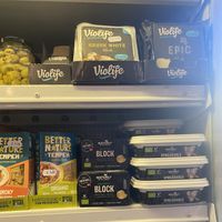 Vegan cheese, butter, tempeh   at Root Down in Edinburgh