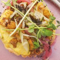Cauliflower tart at The Coup in Calgary