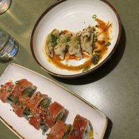 sushi and gyoza   at The Coup in Calgary