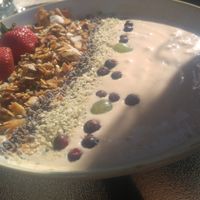 Breakfast smoothie bowl  at The Coup in Calgary