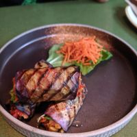 Eggplant sleeping blankets from the "small bites & shareables" menu at The Coup in Calgary