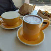 Chai latte and hot chocolate at Intense Coffee - Bonnevoie in Luxembourg City