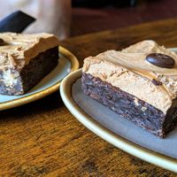 Coffee caramel slice at Java Coffee Shop in Keswick
