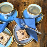 Coffee and cake at Java Coffee Shop in Keswick