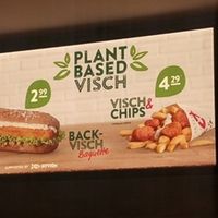 Plant Based Offer board at Nordsee - Berlin Gesundbrunnen-Center in Berlin