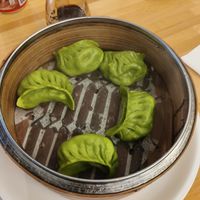 Ravioli con edamame e tofu leggermente piccanti at Fratelli Ravioli in Milan