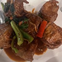 Eggplant  at Satdha Plant Based Thai Kitchen in Santa Monica