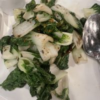 Baby pak choi  at Satdha Plant Based Thai Kitchen in Santa Monica