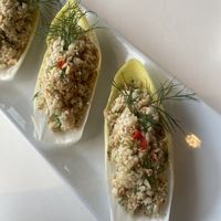 Endive cup  at Satdha Plant Based Thai Kitchen in Santa Monica