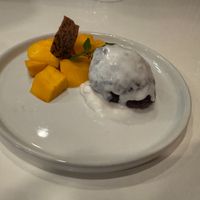 Mango Sticky Rice at Satdha Plant Based Thai Kitchen in Santa Monica