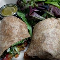 spicy BLT wrap at LAX - Real Food Daily - T4 in Los Angeles