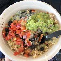 Burrito bowl at LAX - Real Food Daily - T4 in Los Angeles