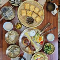 Two tofu dishes and free extras at Green Bean Flower - Nogdukkoch - 녹두꽃 in Jeonju