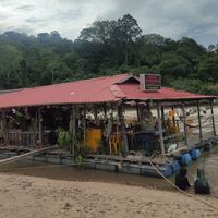 View of the Floating Restaurant at Kuala View Restaurant in Pahang