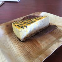 passionfruit cheese(less) cake  at Naked Treaties in Maroochydore