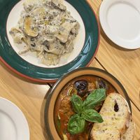 Truffle pasta and tomato meatball stew. SO GOOD. Get them!  at URT 유알티 in Seoul
