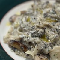 Pyogo mushroom pasta with truffle mushroom oil. Yum  at URT 유알티 in Seoul