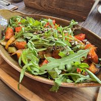 Kürbis vegan (ohne Käse-Gratin) at Café Knatter - Restaurant & Pension in Ueckeritz