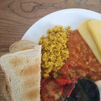 Vegan breakfast at The Almond Tree in Brighton