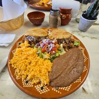 Gordita plate (soy) at Andaluz in Houston