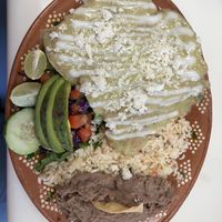 Enchiladas verdes  at Andaluz in Houston