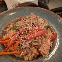 Aubergine stir fry at 270 Rooftop in Nairobi