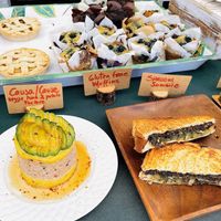 Baked goods & savory offerings   at The Veggie Martian in Malibu