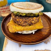 Breakfast sandwich   at The Veggie Martian in Malibu