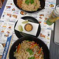 We had paid thai and vegetable fried rice at PadThaiWok - Mallorca Pza in Mallorca