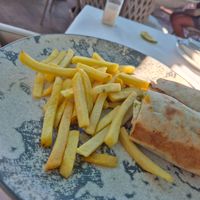 Falafel wrap at Bahia Beach in Tenerife
