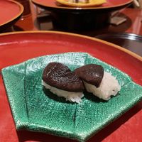 Shiitake sushii  at Itosho in Tokyo