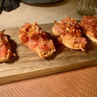 De tomatenbruschetta’s zijn heerlijk   at D'eetplosj  in Herne