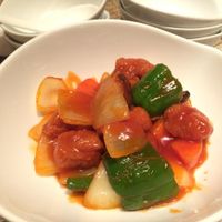 Sweet and sour tofu  at Sumi-Bio in Tokyo