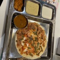 Vegetable Uttapam - not a huge fan  at Saravanaa Bhavan in Seoul