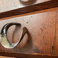 Dirty wall and broken hook next to our table   at Chaophraya in Glasgow