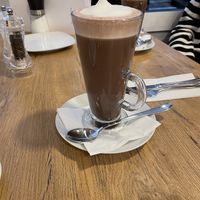 Hot chocolate  at Omas Kuchen in Koblenz
