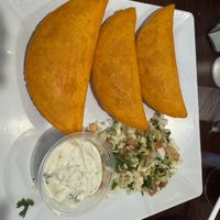 Vegan empanadas   at Tia's Tacos in Daytona Beach