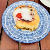 Cinnebon   at The Tiny Tea Room in Leeds