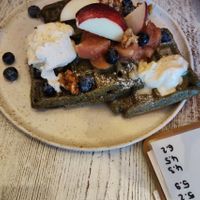 Waffel grün at Café Bauchgefühl  in Cologne