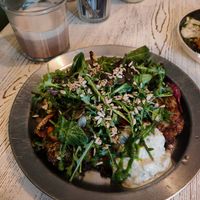 Potato waffle (like a homemade hash brown) at Café Bauchgefühl  in Cologne