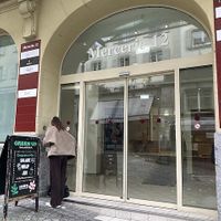 Entrance to Holmes Place. Green Up is inside in the rear.  at Green Up Salad Bar in Lausanne