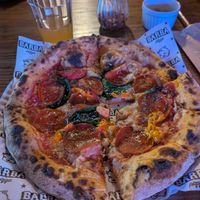 Vegan pepperoni. Amazing at O Barba Pizza in Curitiba