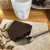 Vegan brownie  at The Muffin Man in Phnom Penh