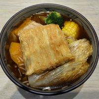 Spicy tofu noodle soup at Su Fengchun Restaurant - 素楓椿小館 in Taichung