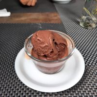 Sorvete de chocolate at Rango Vegan in Salvador