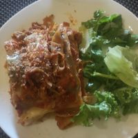 Vegan lasagna at Rango Vegan in Salvador